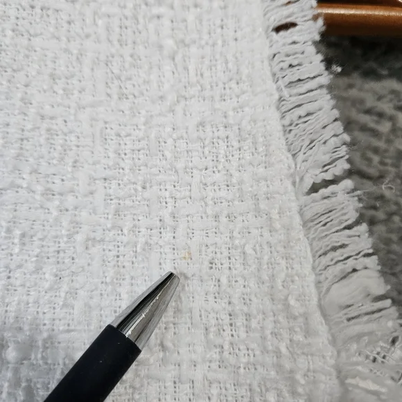 CeCe White Mini Dress Sz 6 M Tweed Sleeveless Black Bow Neck Tie Graduation - Picture 7 of 13